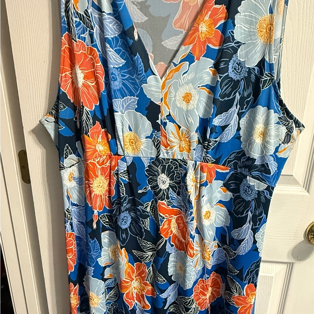 Ruby Rd. Multicolor Floral Dress 2x excellent condition - Picture 2 of 4